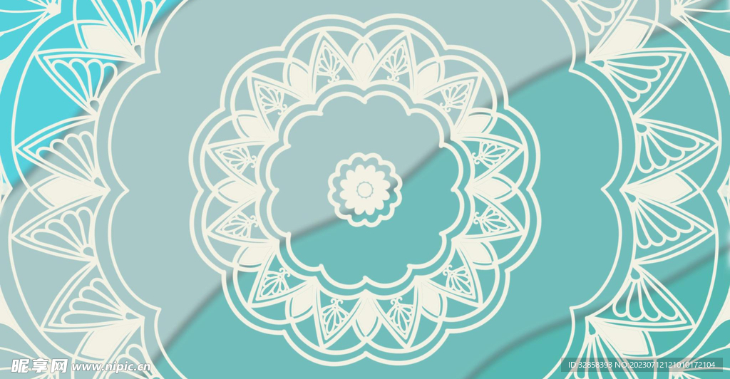 绿色抽象花纹纹理背景