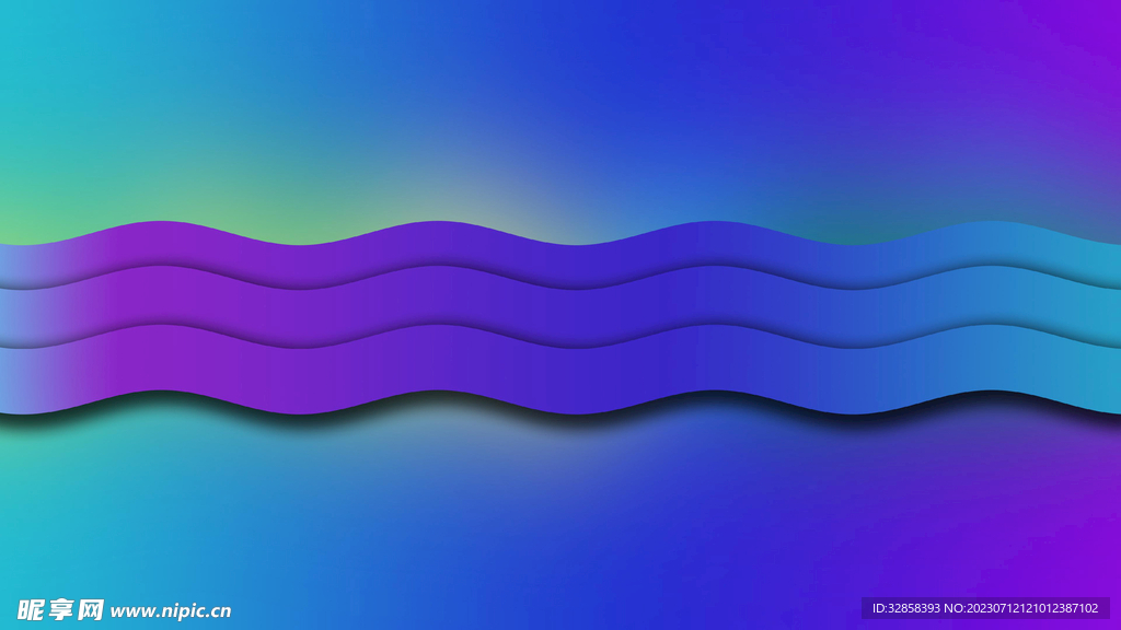 紫色渐变抽象科技线条背景