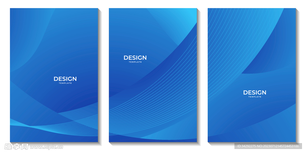 蓝色抽象线条背景