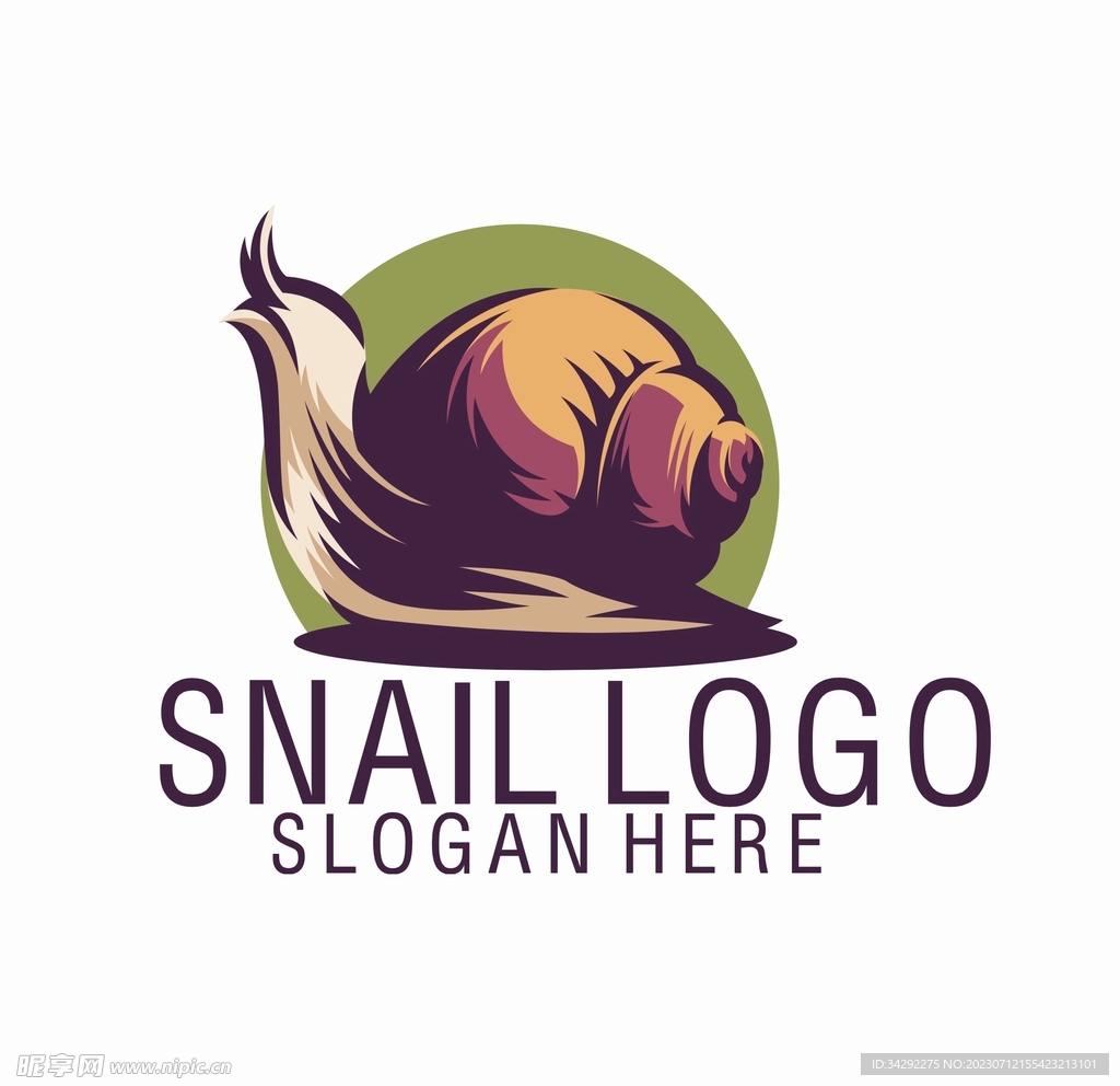 蜗牛插画
