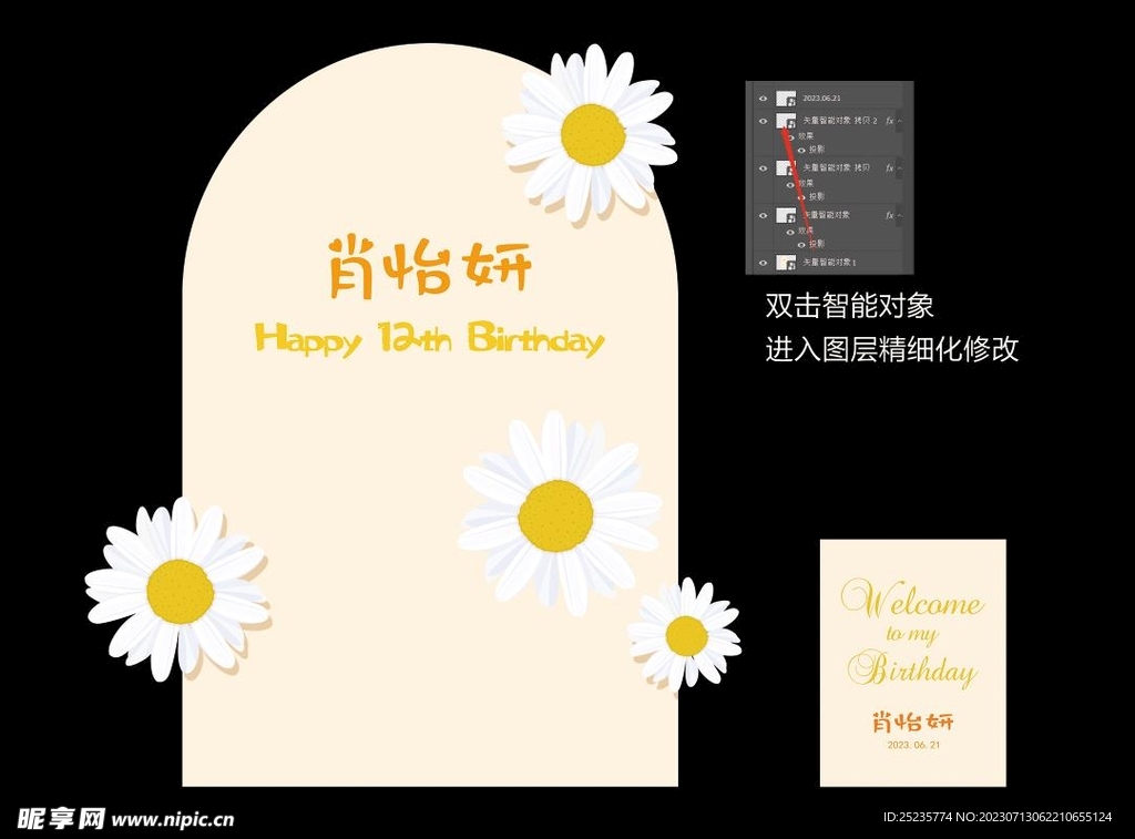 花朵小雏菊宝宝宴