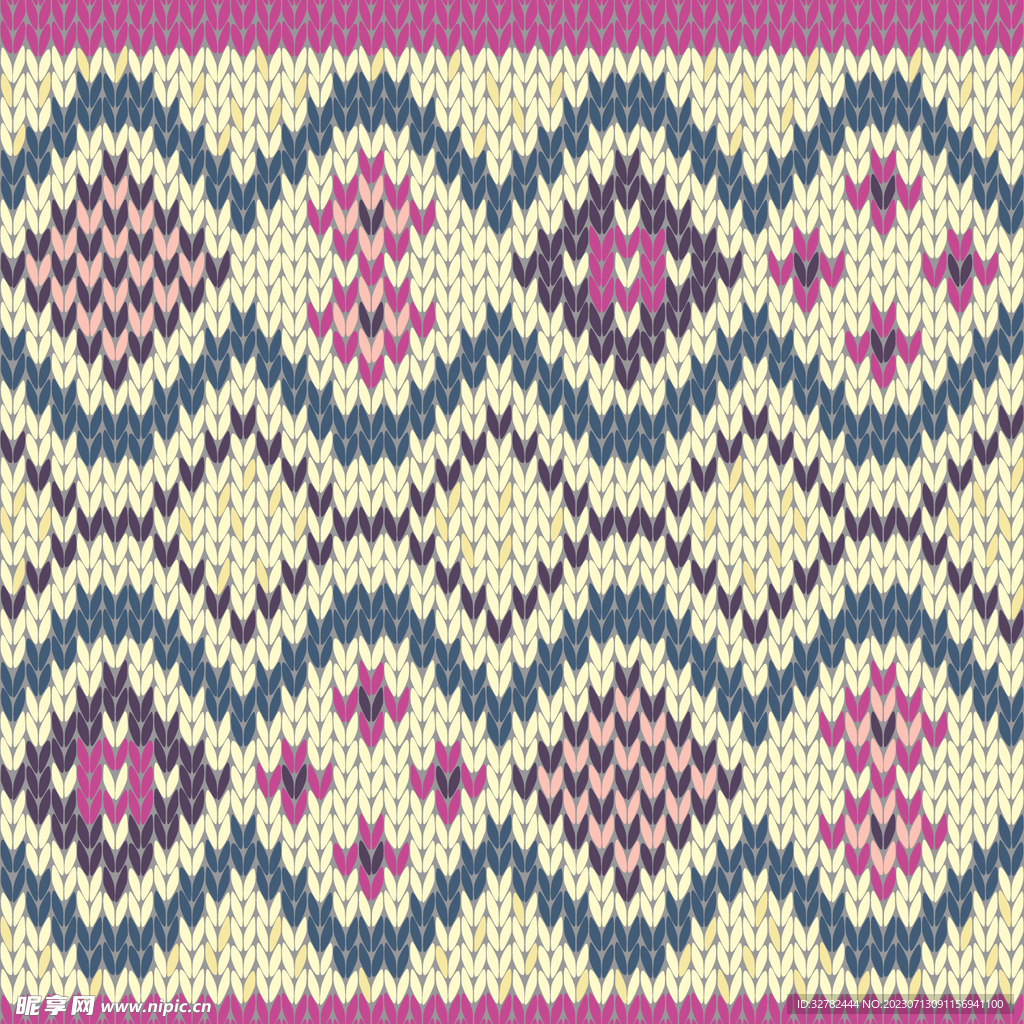 针织印花  方格 撞色