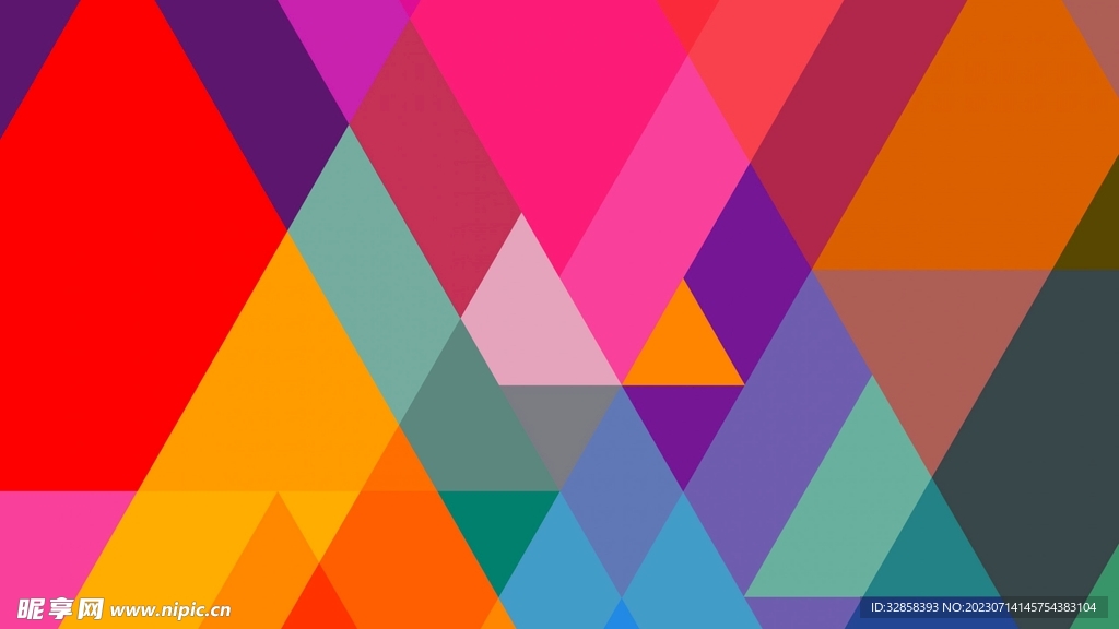 彩色渐变几何抽象背景