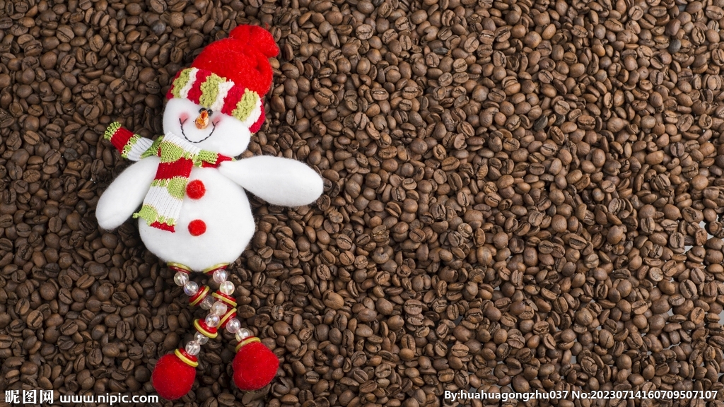 卡通圣诞雪人背景