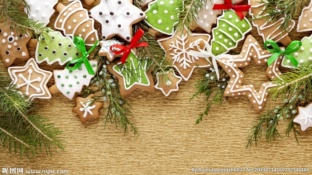 卡通饼干装饰元素背景