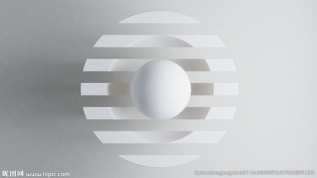 白色3d球形抽象纹理背景