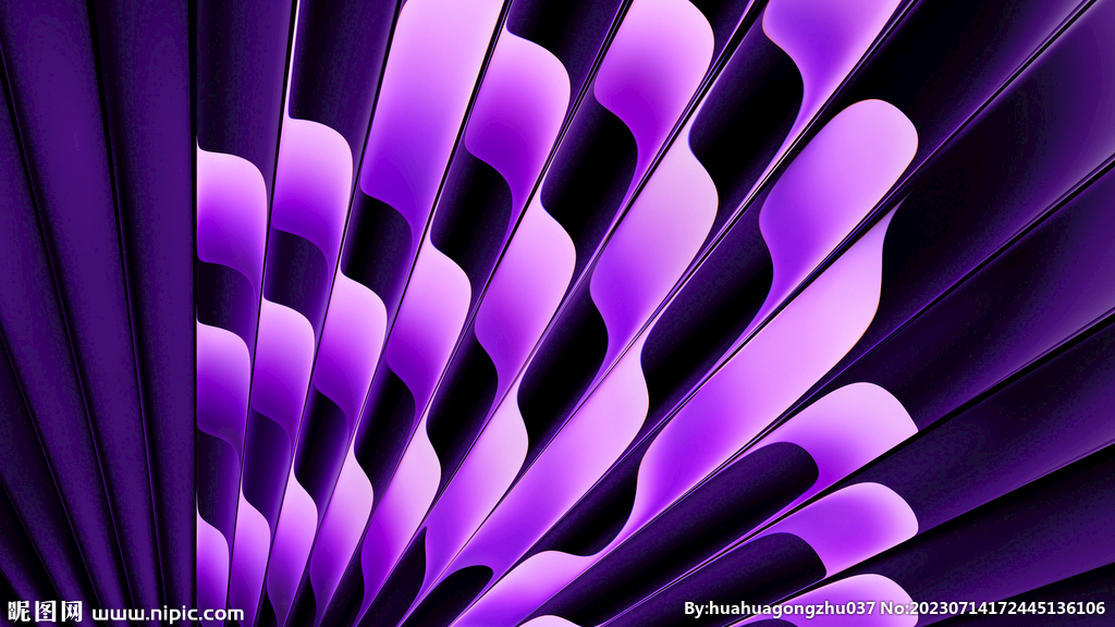 紫色3d不规则几何抽象科技纹理