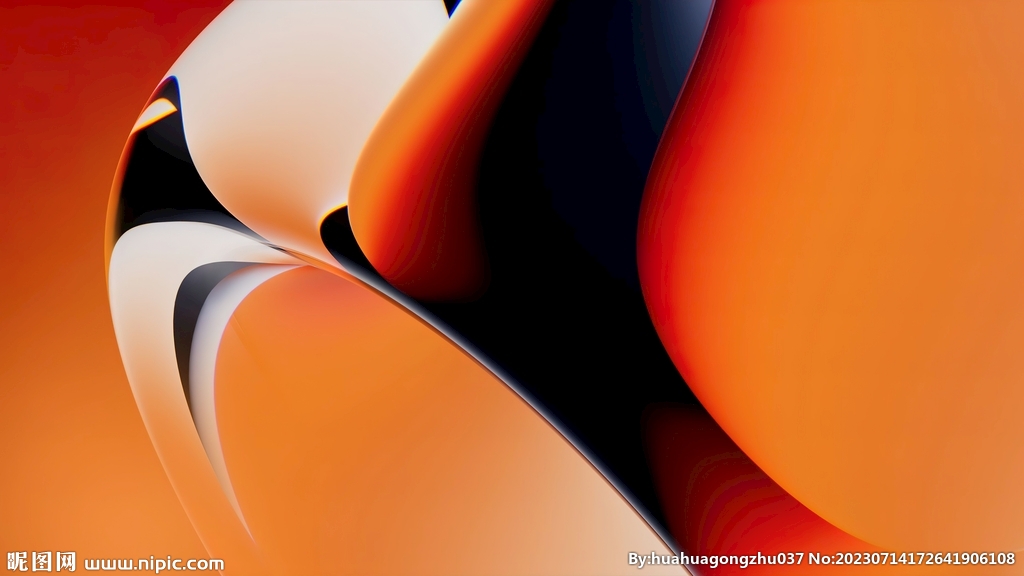 炫彩3d玻璃质感流体渐变