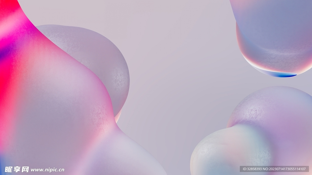 3d炫彩玻璃质感抽象科技线条