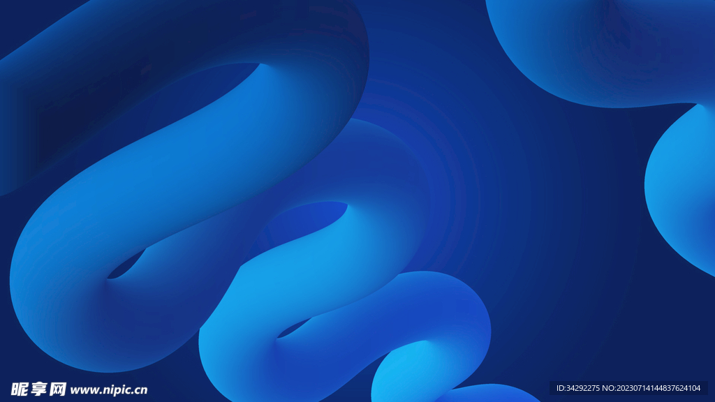 立体流线动态海报