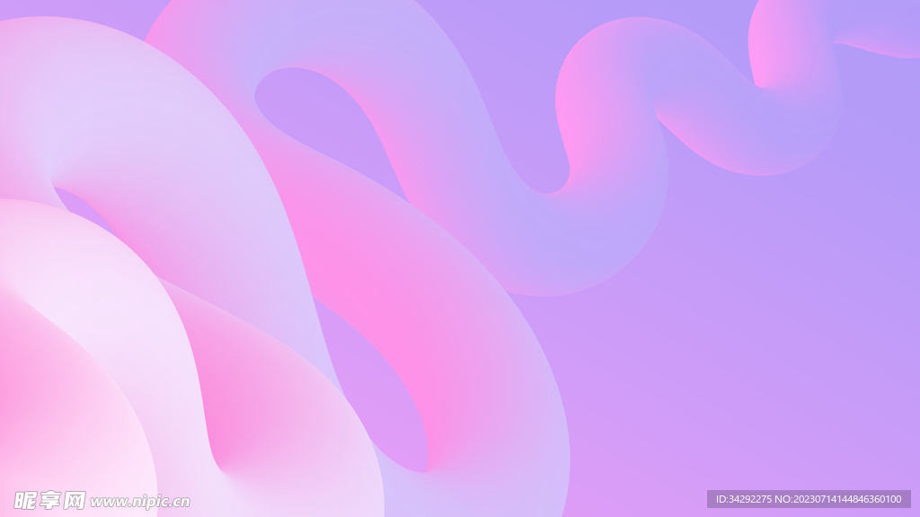 立体流线动态海报