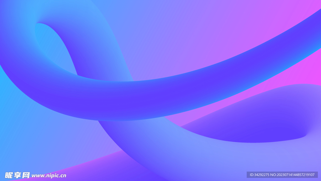 立体流线动态海报