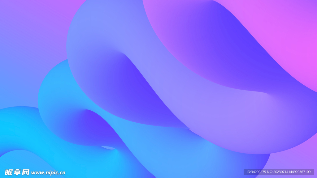 立体流线动态海报