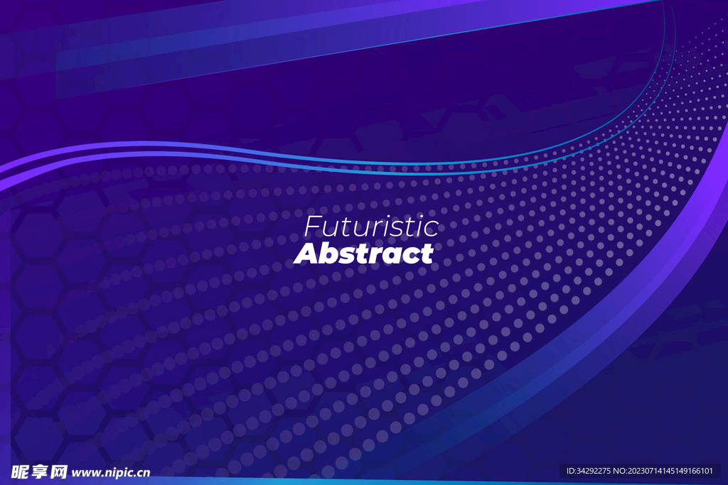 紫色几何科技背景