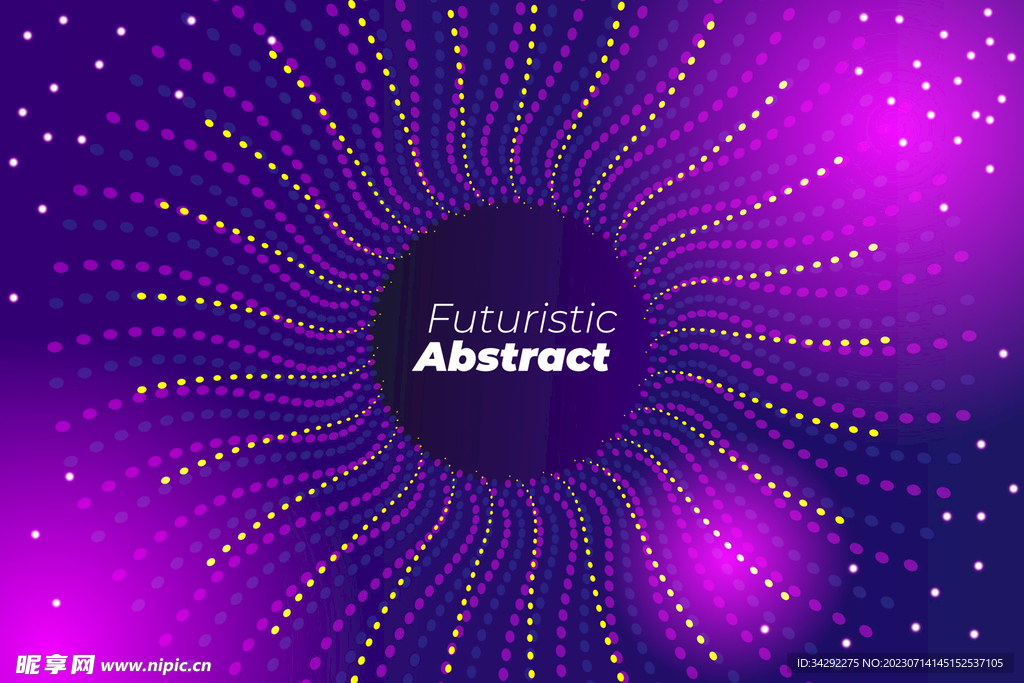 紫色几何科技背景