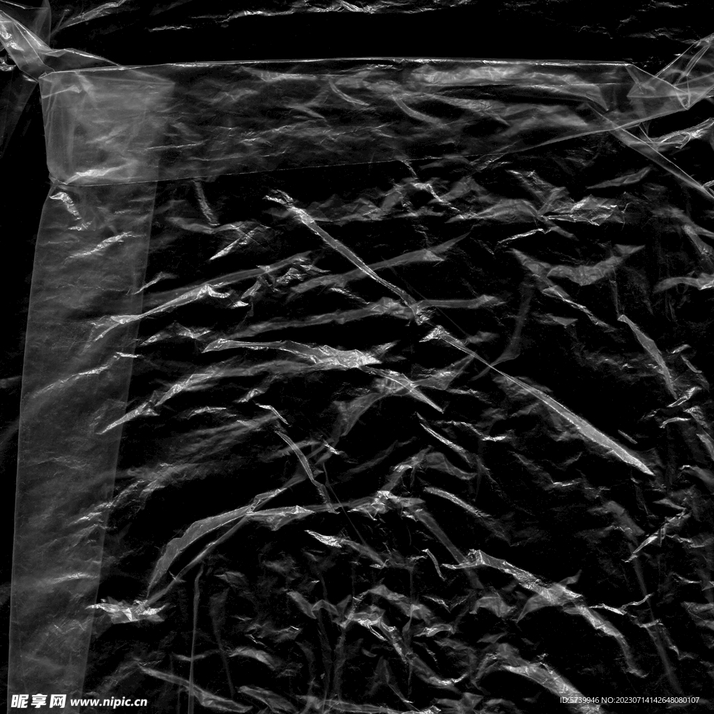 透明塑料袋纹理素材