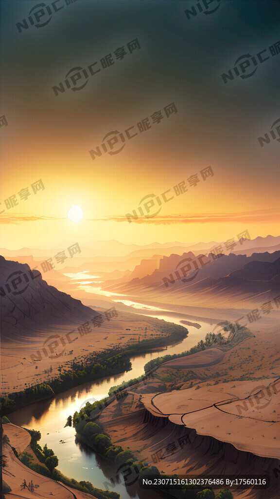 超大广角 俯视视角 大漠孤烟直