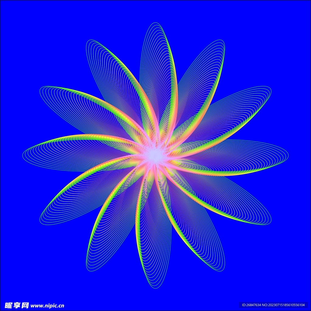 抽象条纹炫光图