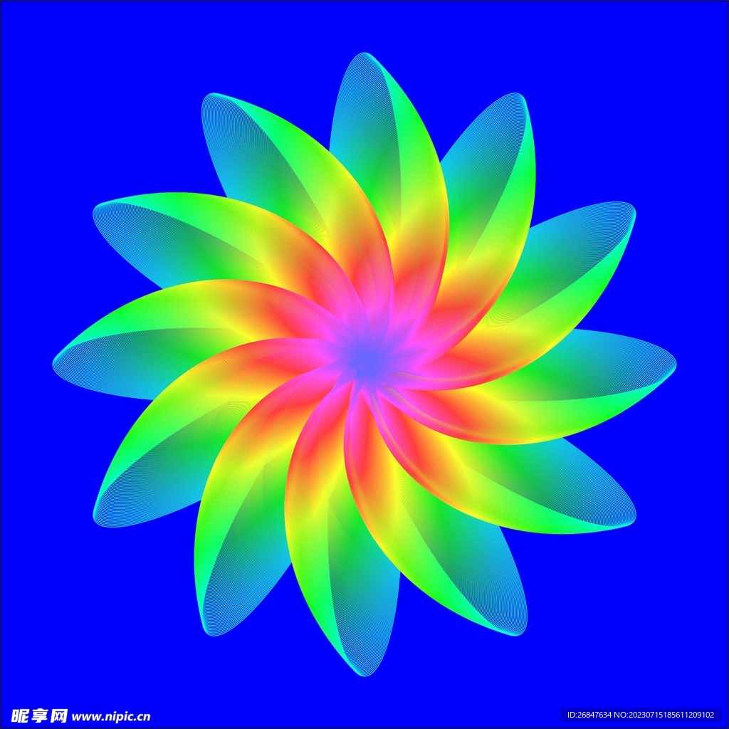 抽象条纹炫光图