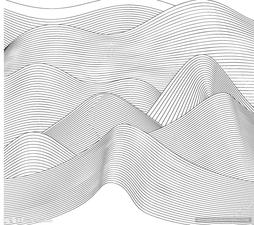 线条山底纹