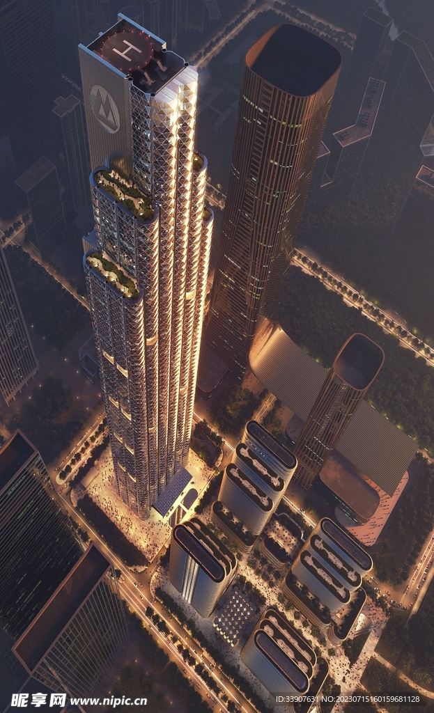 招商银行全球总部大厦387米