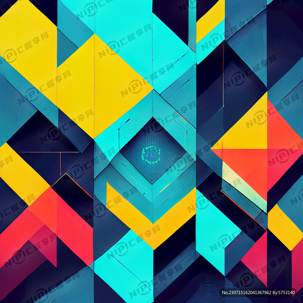 赛博朋克风格几何背景