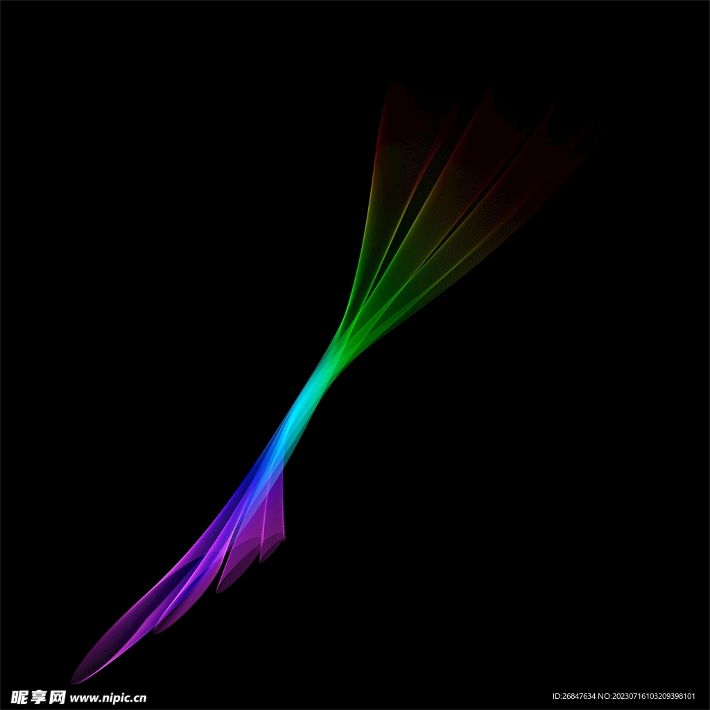 抽象条纹炫光图