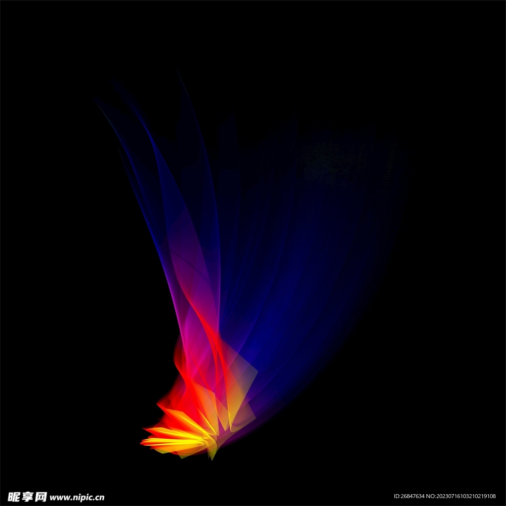 抽象条纹炫光图