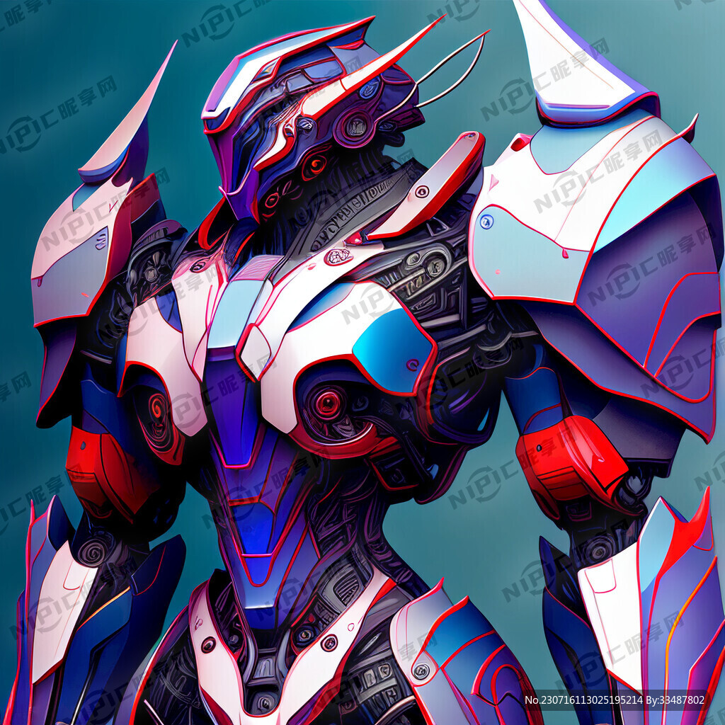 复杂且精细极具美感的机甲