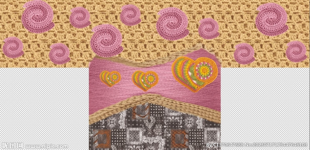 毛衣 素材 针织 毛线花 大牌