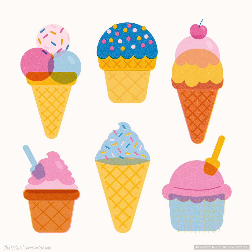 冰淇淋插画