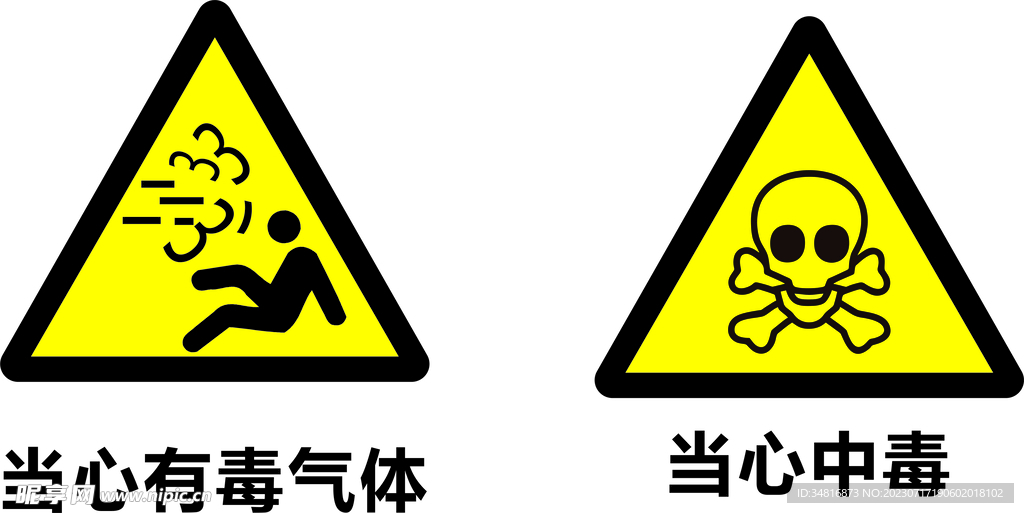 当心中毒 当心有毒气体