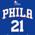 NBA 字体 76人 矢量图