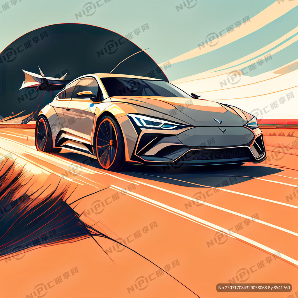 虚拟场景 虚拟东风汽车线条图