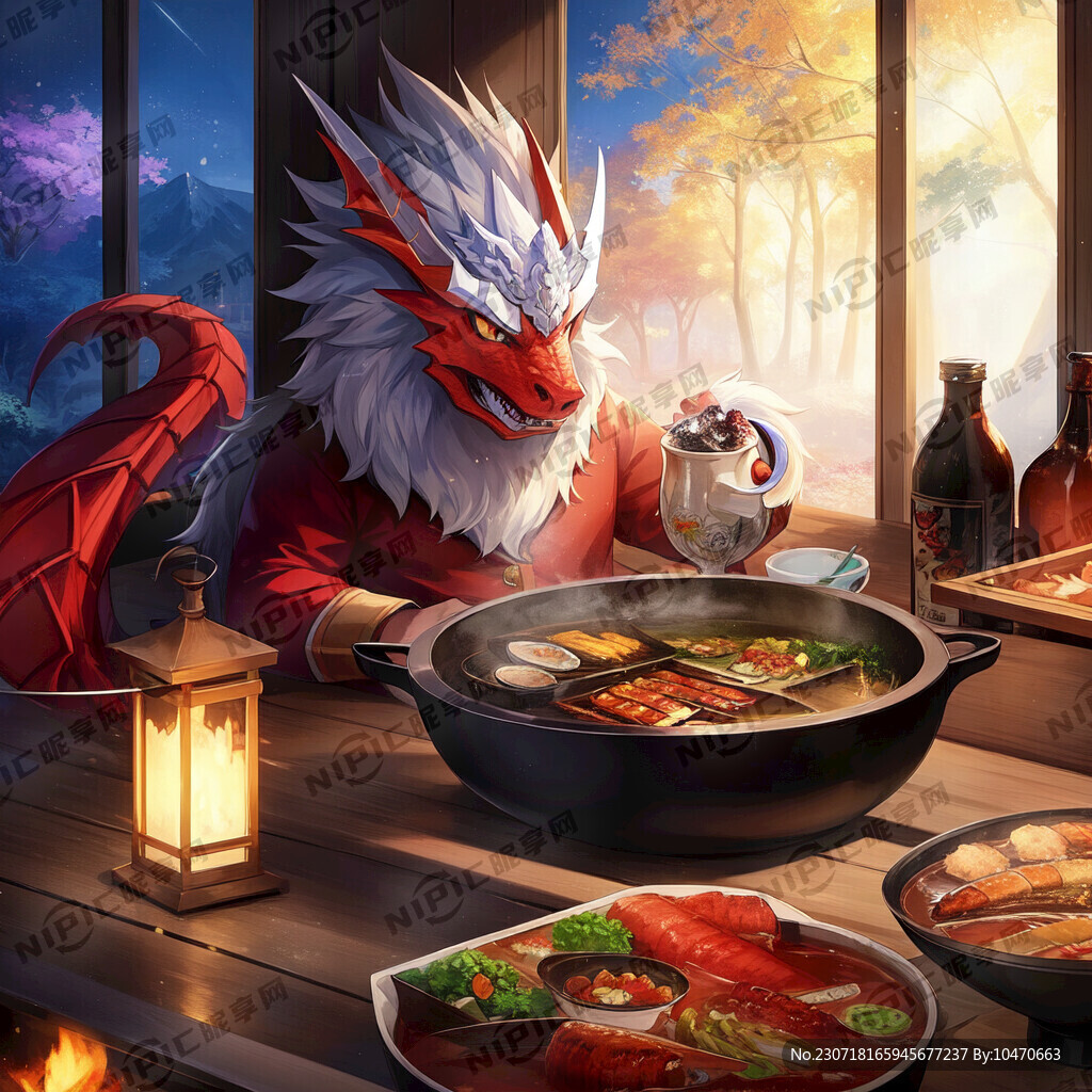 一个火锅店的卡通形象