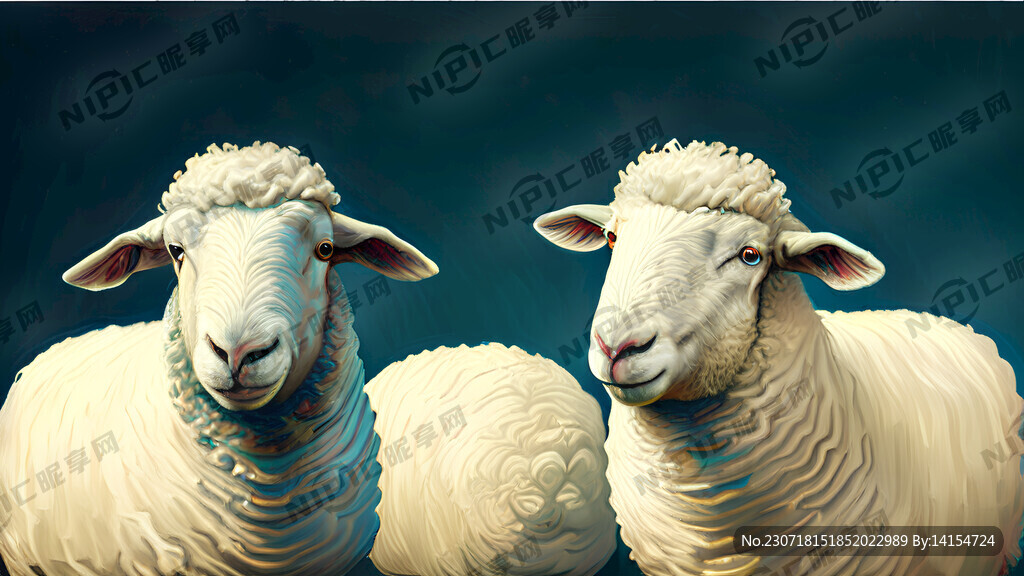 两只绵羊
