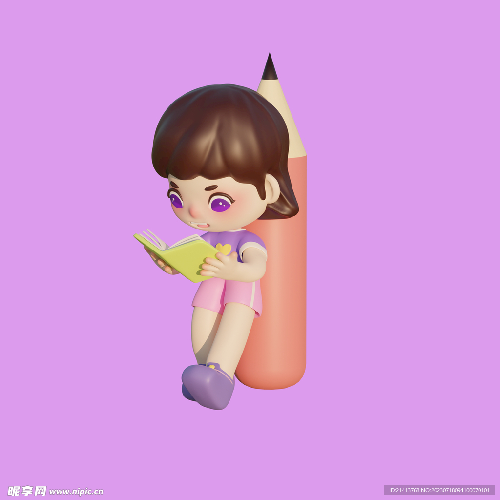 3D动画女孩 