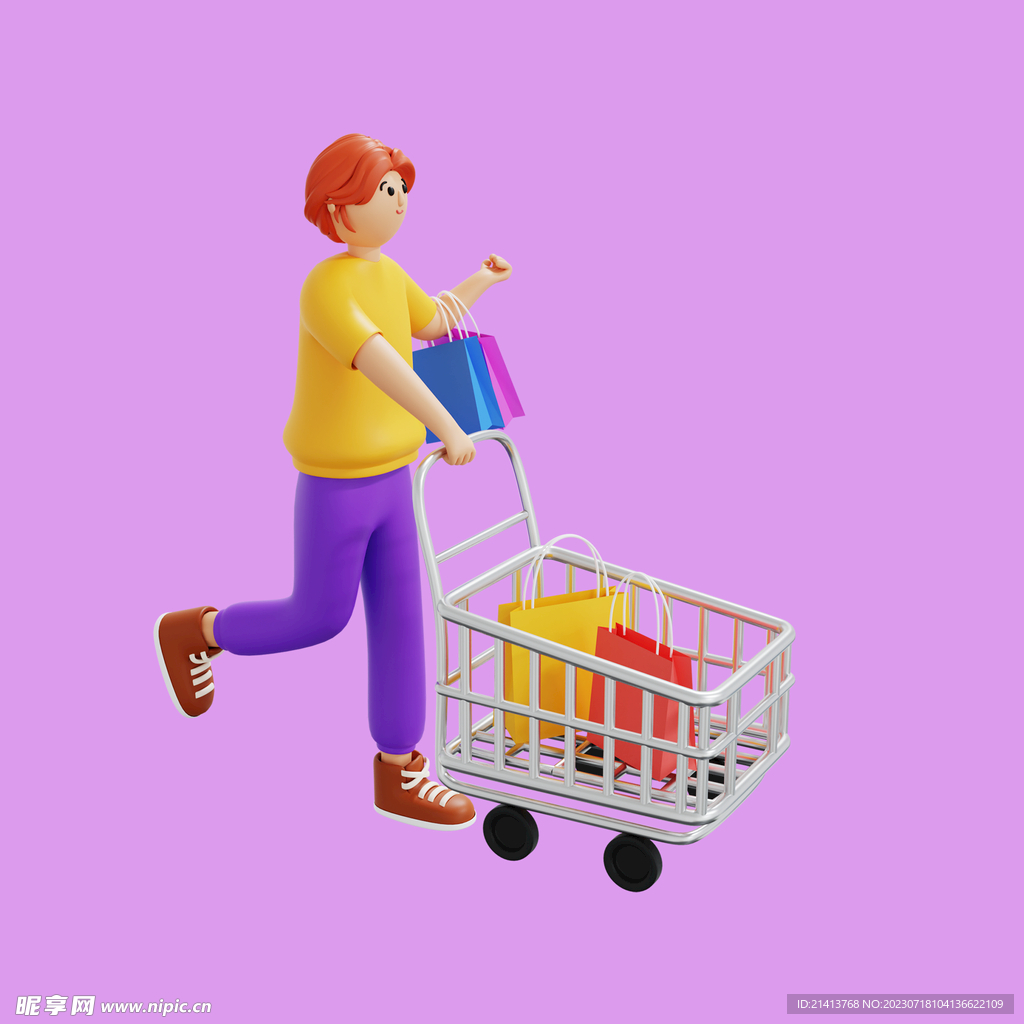 女人购物素材