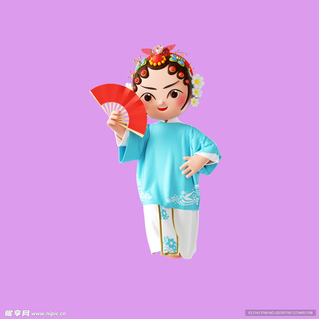 3D京剧人物 