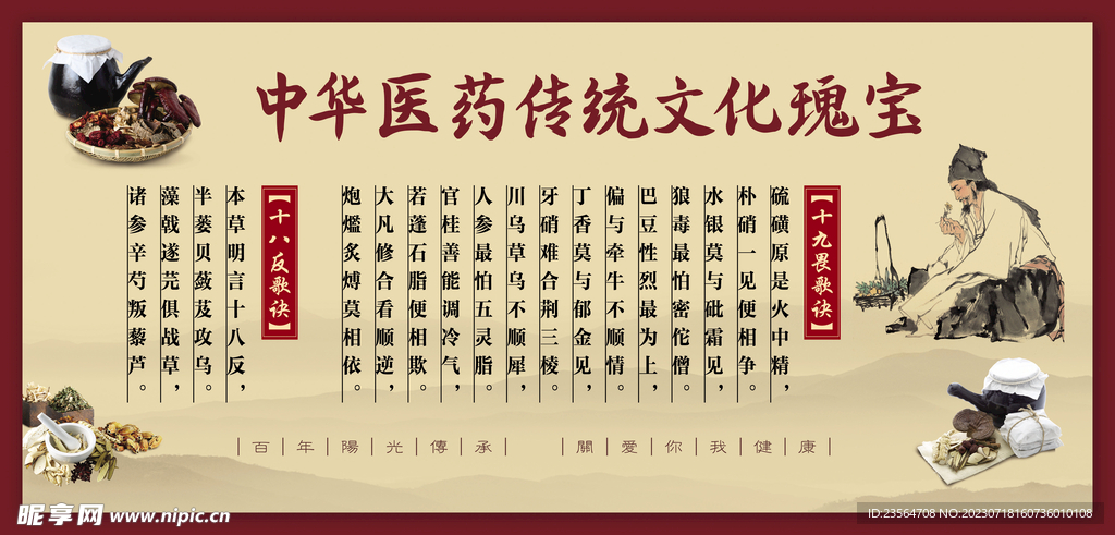 十八反歌诀 十九畏歌诀