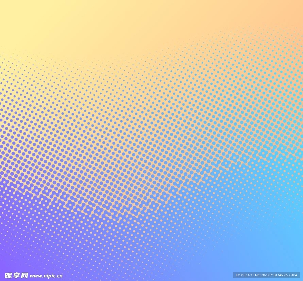 黄色渐变波点背景