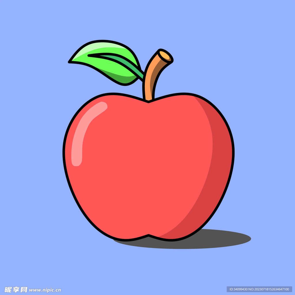 卡通苹果