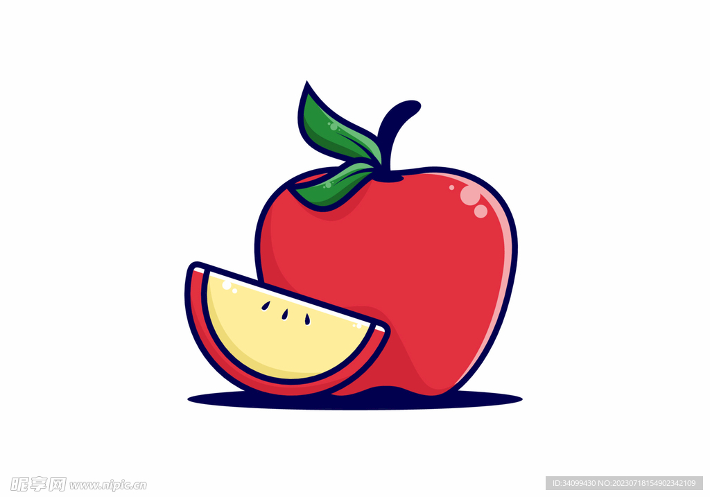 卡通苹果