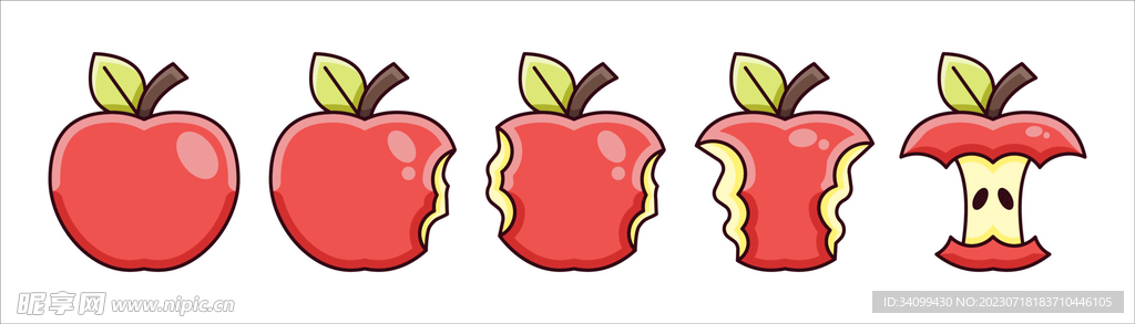 卡通苹果