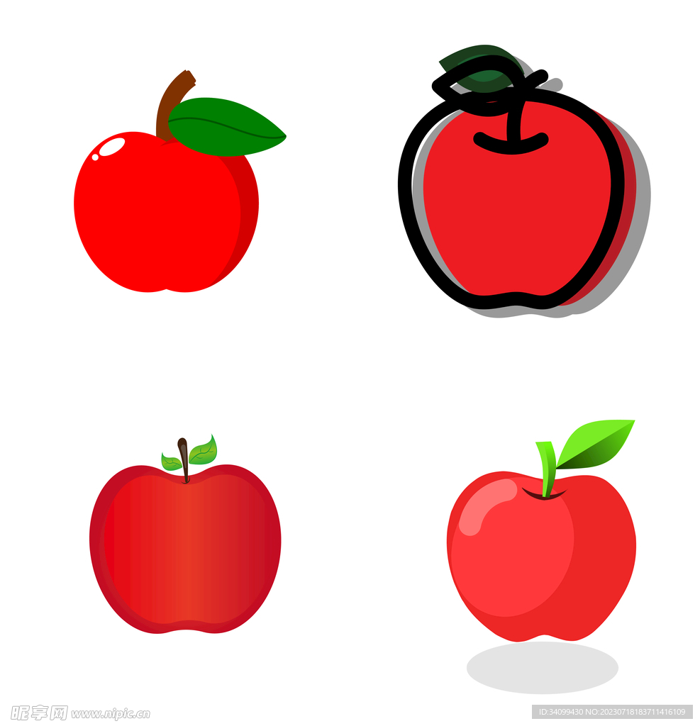 卡通苹果