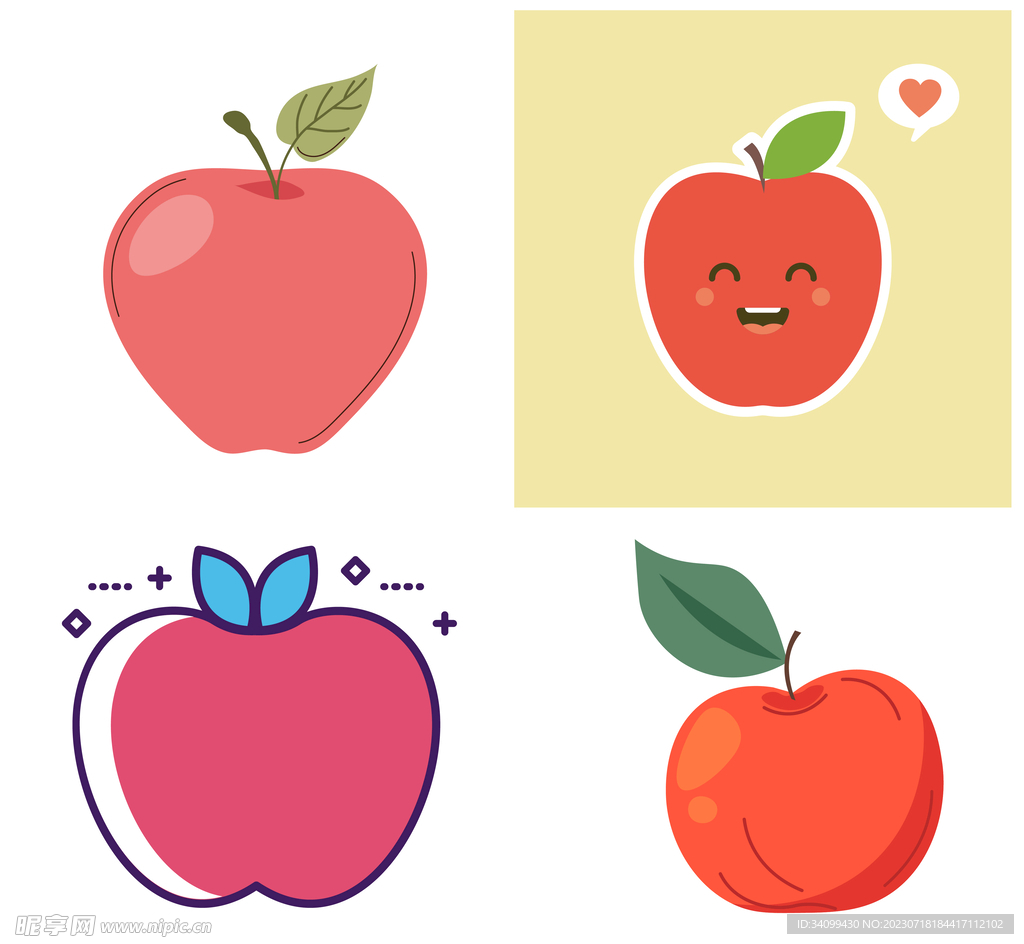 卡通苹果