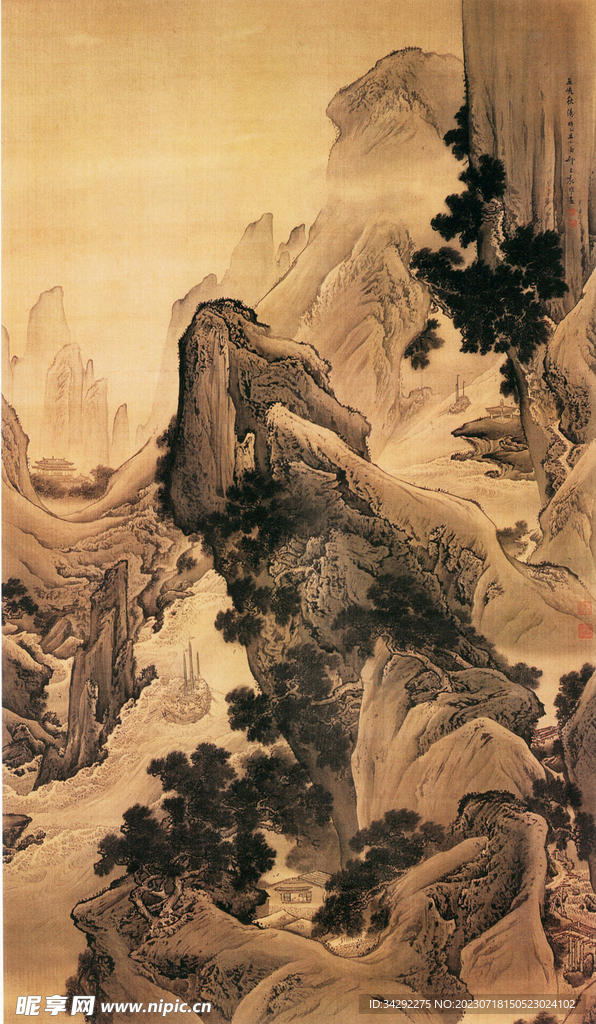 国画山水画