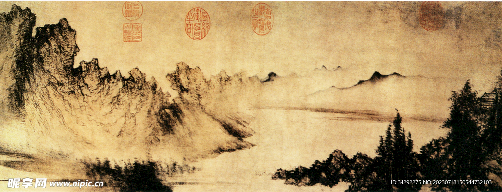 国画山水画