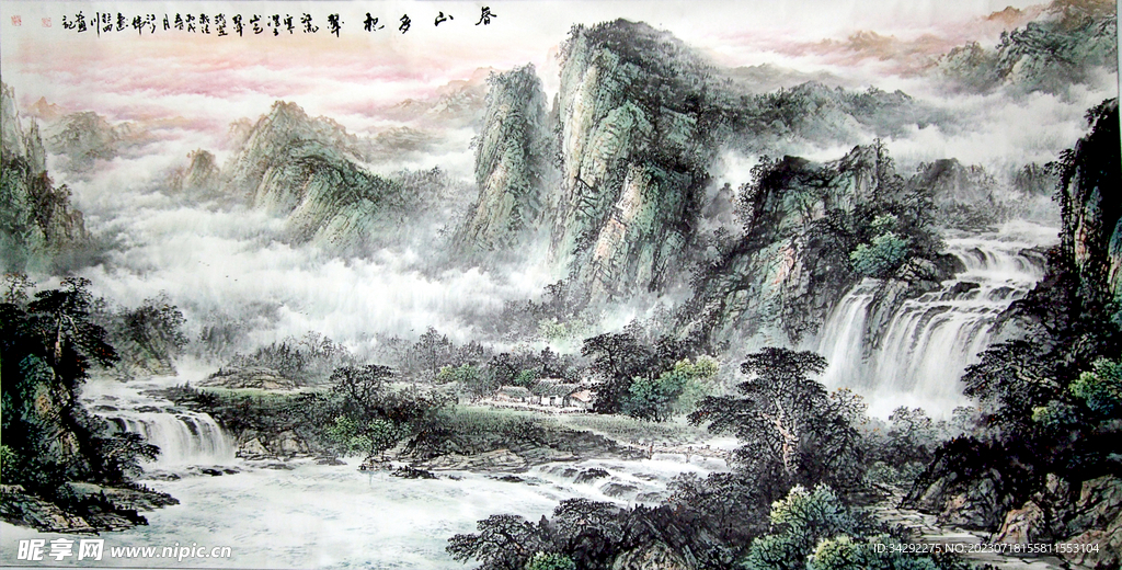 山水画背景