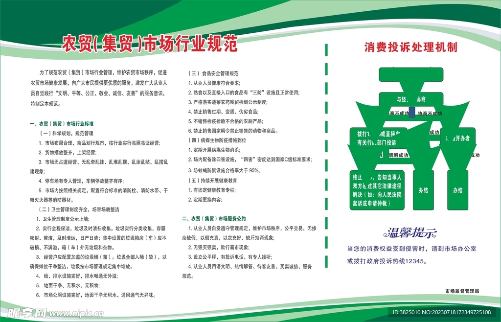 农贸市场行业规范及投诉处理机制